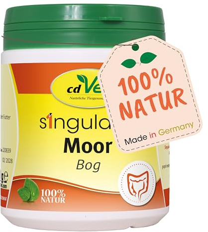 cdVet Naturprodukte Singulares Moor 150 g - Hund, Katze, Pferd, Nager, Heimtiere - unterstützt Magen-Darm-Tätigkeit - reguliert Magensäurekonzentration - reich an Huminsäuren+Mineralstoffen -