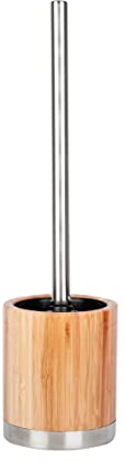 axentia Bonja WC-Granitur, Bambus, Braun, -Edelstahl