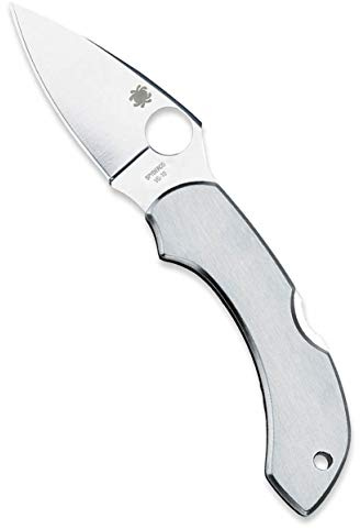Spyderco Unisex – Erwachsene, Taschenmesser, Dragonfly, Klappmesser, Taschenclip, Lockback, Gray, normal, SC28P