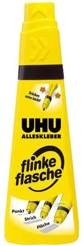 UHU - Lote de 3 botes universales de tubo, con disolvente, 90 g