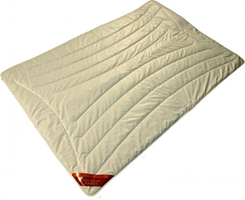 Bettdecke 135 x 200 / 500 g - Extra leichtes Steppbett Garanta mit 100% Kamelhaar Füllung - Steppdecke für den Sommer