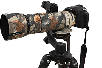 ROLANPRO Copriobiettivo mimetico per Canon EF 100-400 mm f4.5-5.6 L è USM Coat Lens Custodia protettiva #1 (non impermeabile)