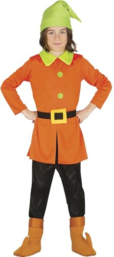 Barnens orange dvärgdräkt