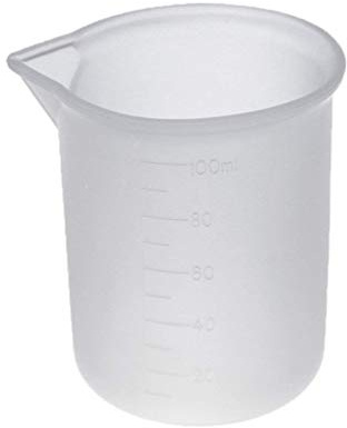 baytronic 220062 Verre doseur en silicone Transparent 100 ml