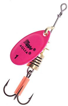 Mepps Aglia Fluo - Cucharilla, color rosa
