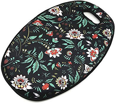 Floral Kniekissen Indoor Outdoor Sitzkissen komfortable Doppel Schwamm Kniematte wasserdicht für die Arbeit Baby Bad Bodenreinigung Übung & Yoga (zufällige Muster Lieferung)