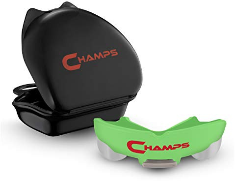 Breathable Mouthguard for Boxing, BJJ, MMA, Muay Thai, Sports, and Wrestling. Easy Fit Mouth Guard Super Tough MMA Mouthguards for Fighting. Boxeo Mouthpiece for Men, Kids and Adults (Green)
