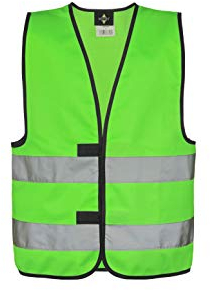 Korntex KWNG100XS - Gilet ad Alta visibilità Standard, per Bambini, Colore: Verde Fluo