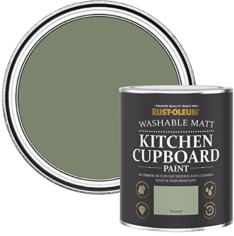 Rust-Oleum Peinture Verte pour Meubles de Cuisine, Finition Mate - Vert Khaki 750ml