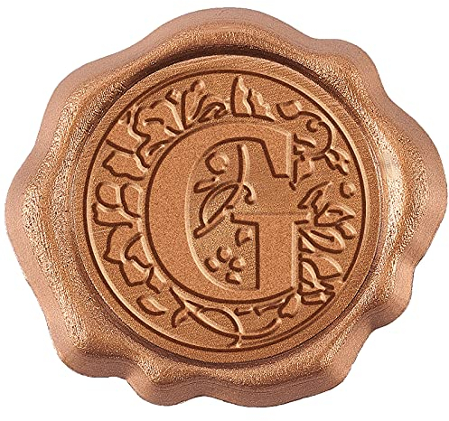 craspire 25 STÜCK Klebende Wachssiegel-Aufkleber, Selbstklebende Siegellack-Stempel Initial G Aufkleber Zum Versiegeln von Umschlagkarten Geschenkverpackung Scrapbooking