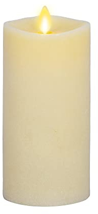 Luminara - Flameless LED Battery Operated Flickering Pillar Candles - Ivory - Pack of 1-3x6.5 - Realistic Moving Flame Real Wax Indoor/Outdoor Decor