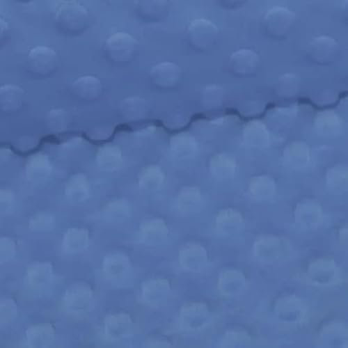 PINaPIN Stoffe meterware Kinder stoff Minky fleece meterware zum nähen Kinderkissen, Kissenbezüge, Babydecken, Schlafsäcke, Spielzeuge Polyester 100 x 160 cm (Dunkelblau)