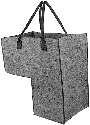Cestino Portaoggetti L-Shape Per Scale in Feltro Cesto Per Biancheria E Giocattoli Organizzatore Moderno Per Casa in Grigio Scuro - Capacità Versatile Per Ogni Angolo