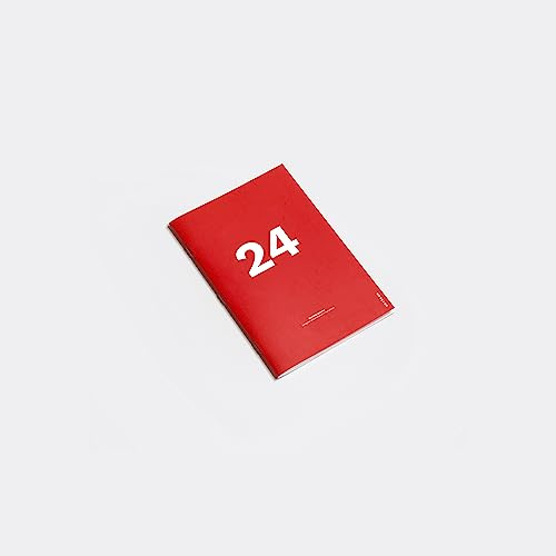 OD OCTÀGONDESIGN Mini-Monatsplaner für 2024, ähnliche Größe A6, Rot