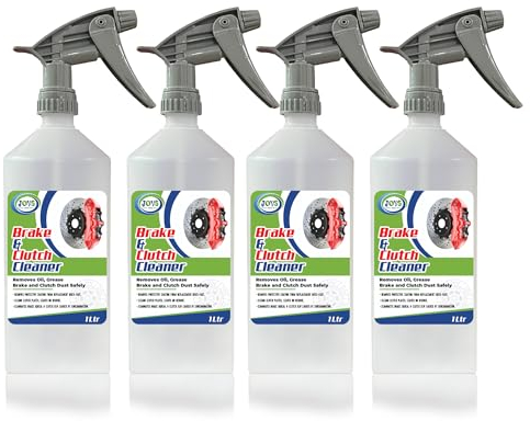 Jovs Brake and Clutch Cleaner 4 X 1L – Dust, Grease, and Oil Remover! Powerful Cleaning, Precision Degreasing, and Rust Removal for Peak Automotive Performance