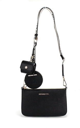Michael Kors Jet Set - Borsa a tracolla in pelle Saffiano con custodia, 35R3GM9M1L