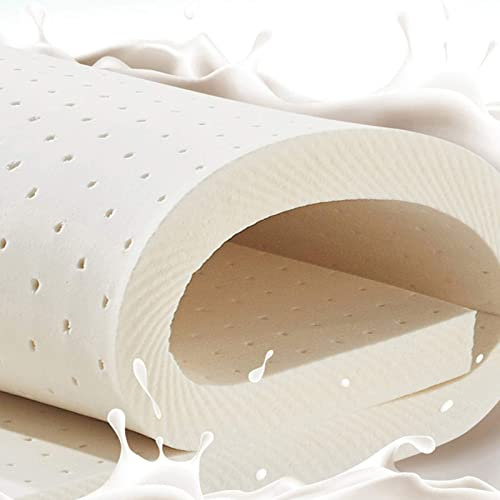 WKXTECZT 100% Natur-Latex Matratze,Kompression Und Keine Verformung, Wabenporenbelüftung, Weich Und Bequem,Naturkautschuk Matratze,1in,140x200cm(55x79in)