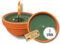 Lavalis 2x Outdoor Kerze, handbefüllte Terrakotta-Kerzen aus recyceltem Wachs, 20h Brenndauer, 5cm Flammenhöhe, Flammschale, Gartenkerzen, für Hochzeiten & Feste, 11,5cm Ø