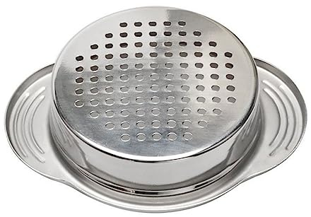 Stainless Steel Can Strainer for Tuna Cans and Glass Jars Hands Free | Oil Drainer Remover, Multiple Sizes Fit, Quick Liquid Separation, Easy to Clean, Home Kitchen Use for Meal