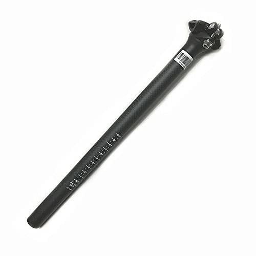 DONGLING SattelstüTze Kohlefaserfahrradstützpunkt 3K Straße/MTB-Radfahren Carbon-Sattelstütze 25.4/28,6/30,4 * 350mm Fahrradteile SattelstüTze Gefedert(Matt 28.6-400mm)