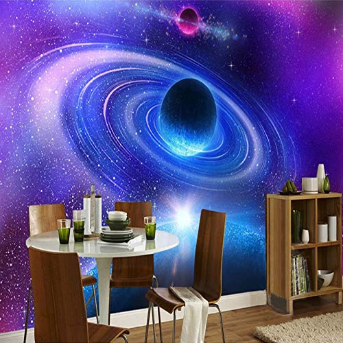 FYRHLH Papel Pintado Planeta de colores Pared 3D Papel Tapiz Fotomurales 3D Papel Pintado Póster Gigante de Pared Personalizado 3D Para Salón o Dormitorio 300cm×210cm (ancho x alto)