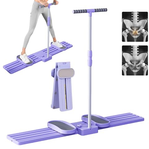 ytdzinoi Ski Machine Simulated Ski Trainer with Non-Slip Pedal & Adjustable Armrests Leg Pelvic Floor Muscle Workout Leg Toning Fun Cardio Leg Machine for Home Gym Maximum Load Capacity 330 Lb