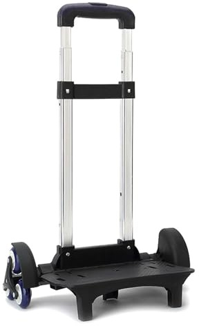 Carrito plegable con 6 mochilas, carro con asa telescópica, equipaje, equipaje de viaje, carro de mano para estudiantes, niños y niñas