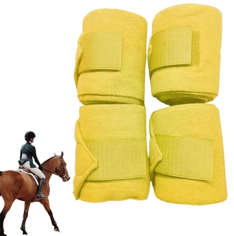 Bendaggi per Gambe di Cavallo | 4 Pezzi Bendaggi Elastici per Gambe di Cavallo,Protezione Elastica 249 cm Materiale di fasciatura Equestri Morbido per Equitazione Salto Camminare All'aperto
