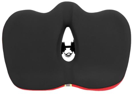 Folpus Sella, Imbottitura per Bici, Cuscino per Bici Largo E Antiscivolo, Ammortizzante per Ciclismo, attività All'aperto, Campeggio, Lavoro al Chiuso, Rosso