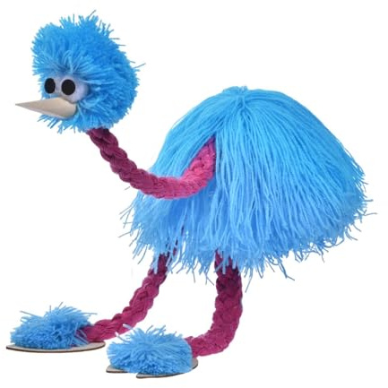 Ostrich Marionette Puppet Realistisk fågeldocka, interaktiv teaterleksak, djurprestationsprop | Puppet Playful Entertainment med realistiska egenskaper för