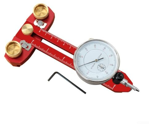 Herramienta de alineación de precisión de 0,01 mm, medidor de calibración preciso para maquinaria de taller, sierra de banda, taladro, prensa de carpintería, configuración de riel de carpintería