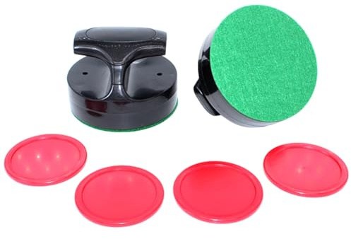 Ruarby Air Hockey Pucks E Paddle Sostituzione 94mm Air Table Game Pusher Con 4 Dischi Per Tavoli Da Gioco Attrezzatura Parte Attrezzatura
