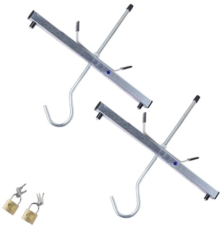 Ladder Clamps Car Roof Rack Ladder Clamps Locks Van Holder with Padlock Safe Lockable for