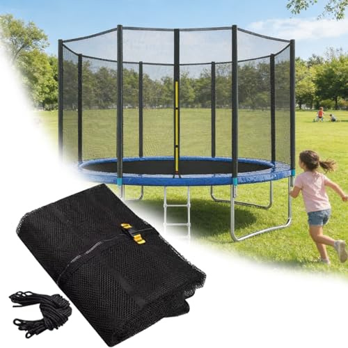 2026 Upgraded Trampolin Randabdeckung, 183/244/305/366/427cm Trampolin Netz und Umrandung, Gartentrampolin Trampolinnetz, Randabdeckung UV-beständig & Wasserabweisend (14 Fuß 8 Zoll)