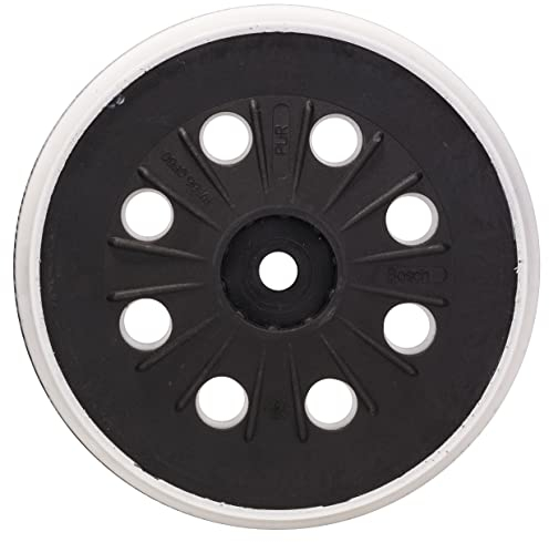 Bosch Accessories 2608601607 Plateau de ponçage mi-dur 125 mm Noir
