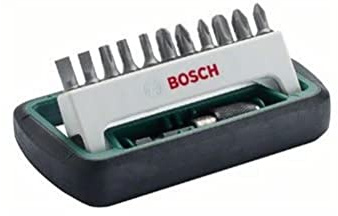 Bosch Accessories 2608255994 Set de 11 embouts de vissage qualité standard avec porte-embout PH/PZ/Torx/Plat