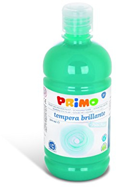 PRIMO Colore scolastico/tempera, adatto per bambini, con tappo dosatore, flacone da 500 ml, diversi colori (turchese)