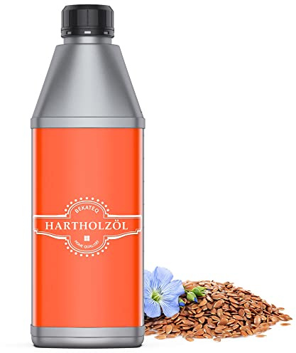 Hartholzöl farblos 1l I Holzöl, Pflegeöl für innen & außen I Holzimprägnierung & Holzpflege von Teak, Eukalyptus, Bangkirai, Lärche, Eiche, Zeder I Wasser & schmutzabweisend - BEKATEQ BE-201