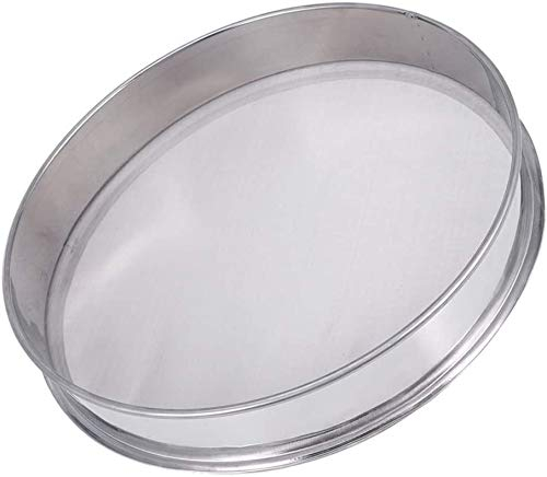 Setaccio Professionale Rotondo, Estrattore Del Polline Con Rete da 100 Micron, 0,15mm, Silver, Diametro 30 cm