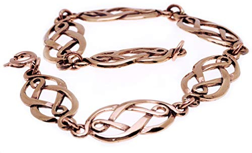 Windalf Keltisches Armkettchen NINA 18.5 cm Freundschafts Armkette Vintage Edle Bronze