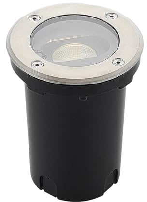 LED Spot encastrable dans le sol Doris (Moderne) en Gris Aluminium (1 lampe,à), Luminaire d’extérieur pour jardin la terrasse balcon & maison