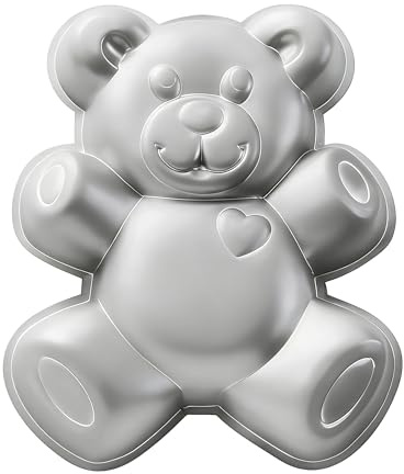 ZDYWY Moule à gâteau en aluminium 3D en forme d'ours en peluche 30,5 cm