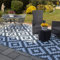 Valiant FIR564 Alfombra geométrica para Exteriores y terrazas de 3,6 m x 2,7 m, Color Verde