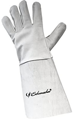 Schumacher Guantes de soldador Anti-calor Tamaño 10 Puño confort 15 cm