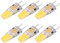 6 pièces Ampoule LED GY6.35 5W Blanc Chaud 2700K-3000K 500LM Protection des Yeux, Angle de Faisceau de 360° Équivalent à 30 W Convient pour Lustre à Économie d'énergie [Classe énergétique E]
