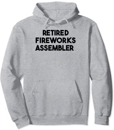 Feuerwerk im Ruhestand Pullover Hoodie