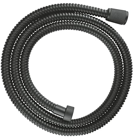 GROHE Vitalioflex - Metallbrauseschlauch (1500 mm, verstärkte Ausführung, knickfest, hitzebeständig), matt schwarz, 27502KS1