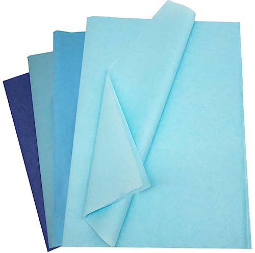40 Blatt Geschenkpapier Seidenpapier,Blaue Bunt Serie 50x75cm Verpackungspapier Bastelpapier für Füller Blumen Kunsthandwerk Geburtstag Hochzeits Dekoration und Geschenkverpackungen Tissue Paper