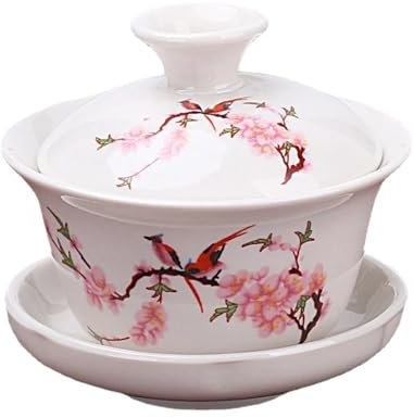 YTDJJWLS Juego de té chino tradicional GAI Wan de 110 ml, juego de té de porcelana china