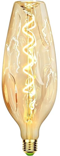TIANFAN LED Birnen Vintage 4W Diammable 2000Kelvin Super Warm VasenflascheLED Birne 220/240V Edison Schraube E27 Sockel Spezielle dekorative Glühbirne Golden